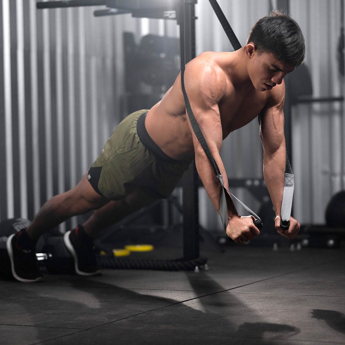 Trainingsshorts Laser 2in1 - Army