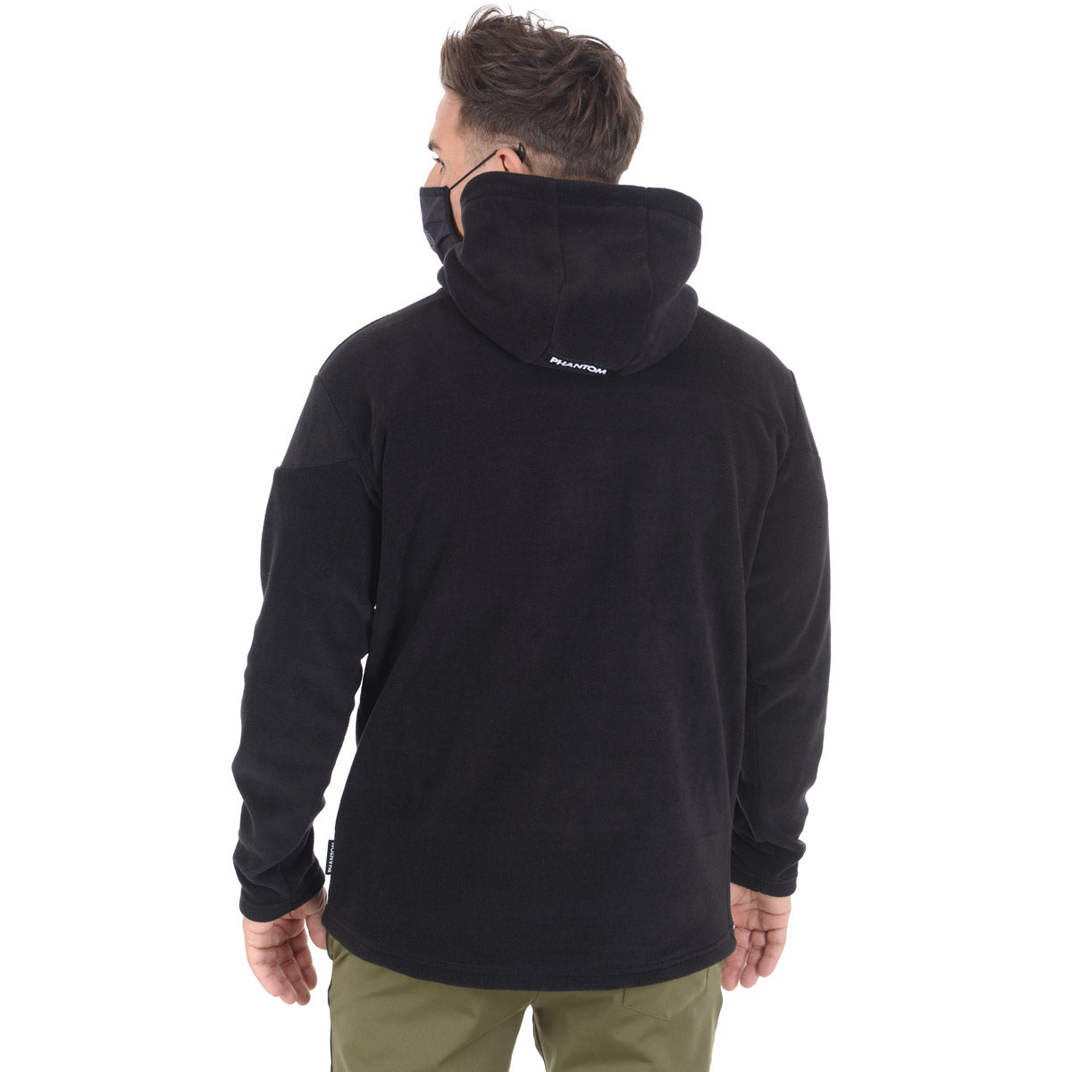 Fleece Hoodie Sonic - Schwarz