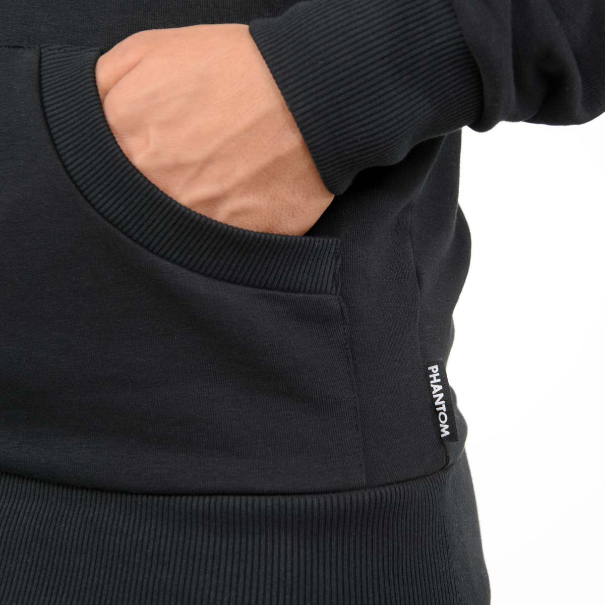 Sportlich‑komfortabler Phantom Athletics Hoodie Germany Schwarz/Weiß ideal für Muay Thai, Boxtraining und konditionelle Einheiten.