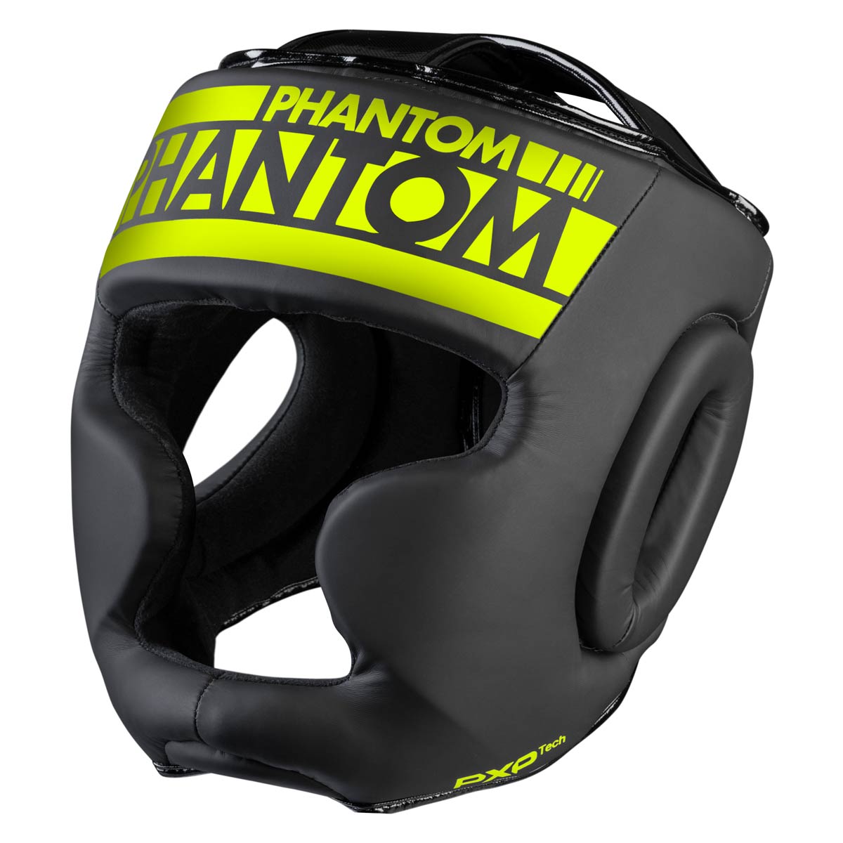 Der Phantom Apex FULL FACE Kopfschutz in Neon Schwarz