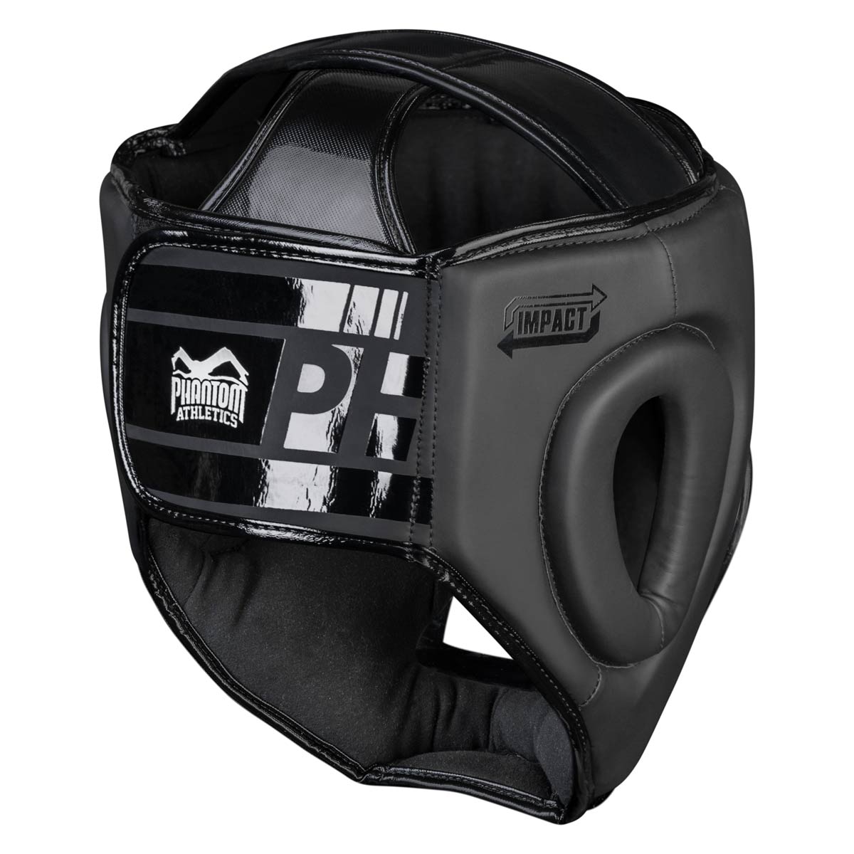 Der Phantom Apex CAGE Kopfschutz in der Rückansicht mit großem Klettverschluss für optimalen Halt im Training