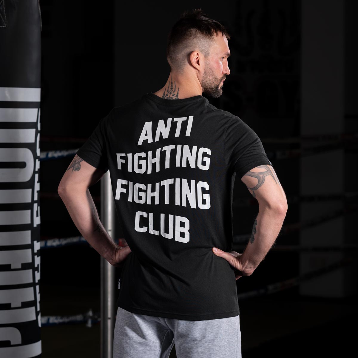 T-Shirt Anti Fighting - Schwarz