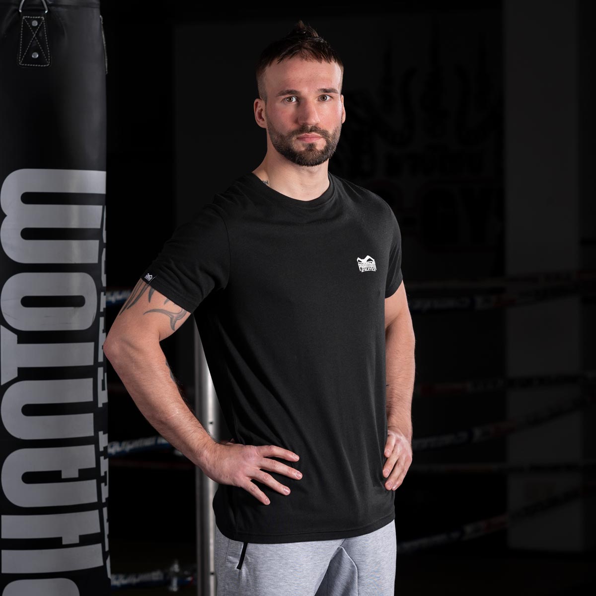 T-Shirt Anti Fighting - Schwarz