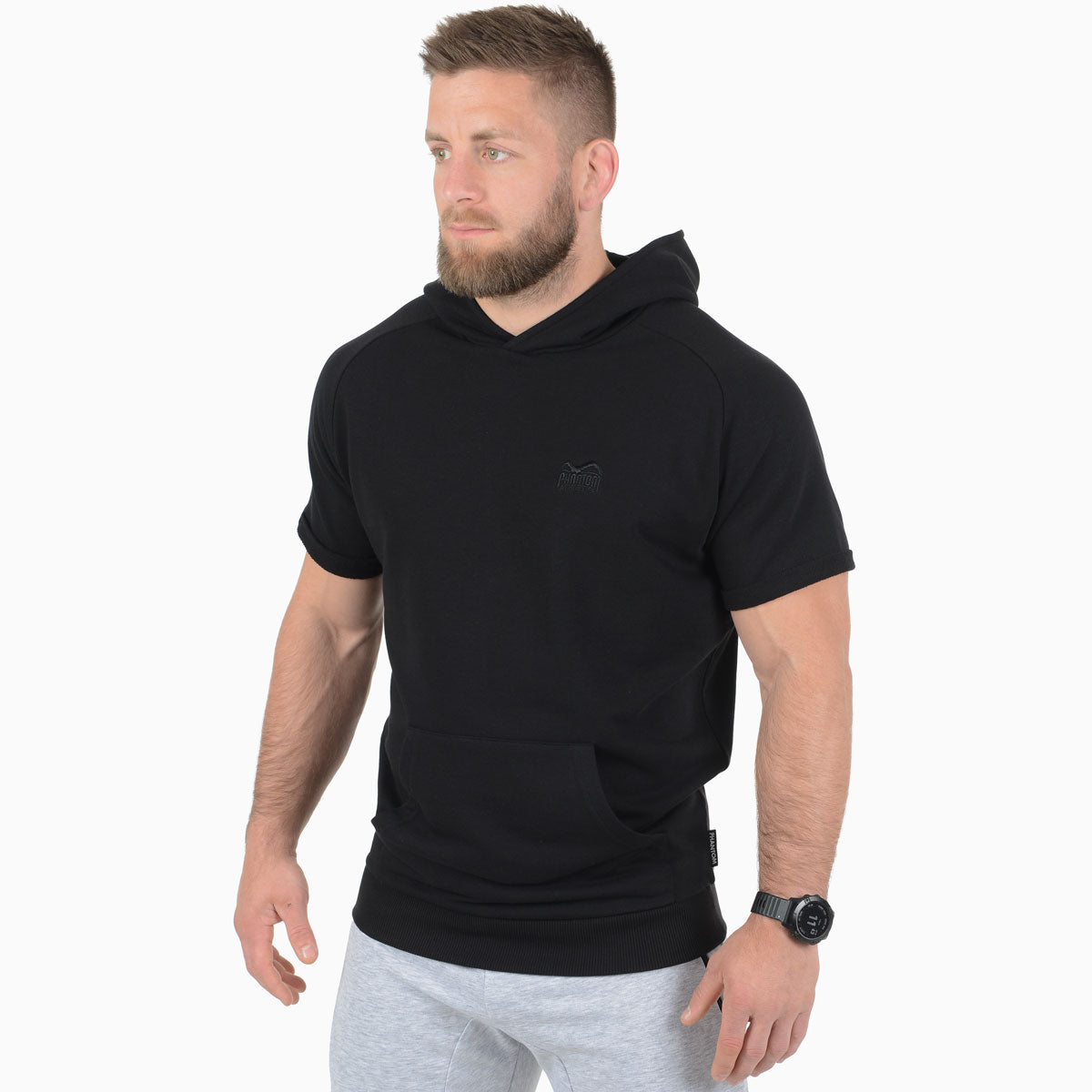 Hoodie Shortsleeve Sonic - Schwarz