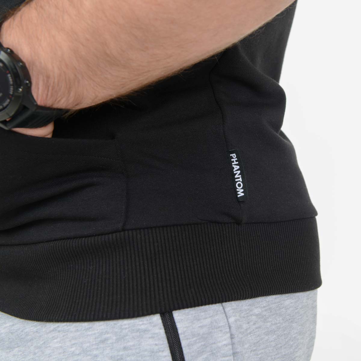 Hoodie Shortsleeve Sonic - Schwarz