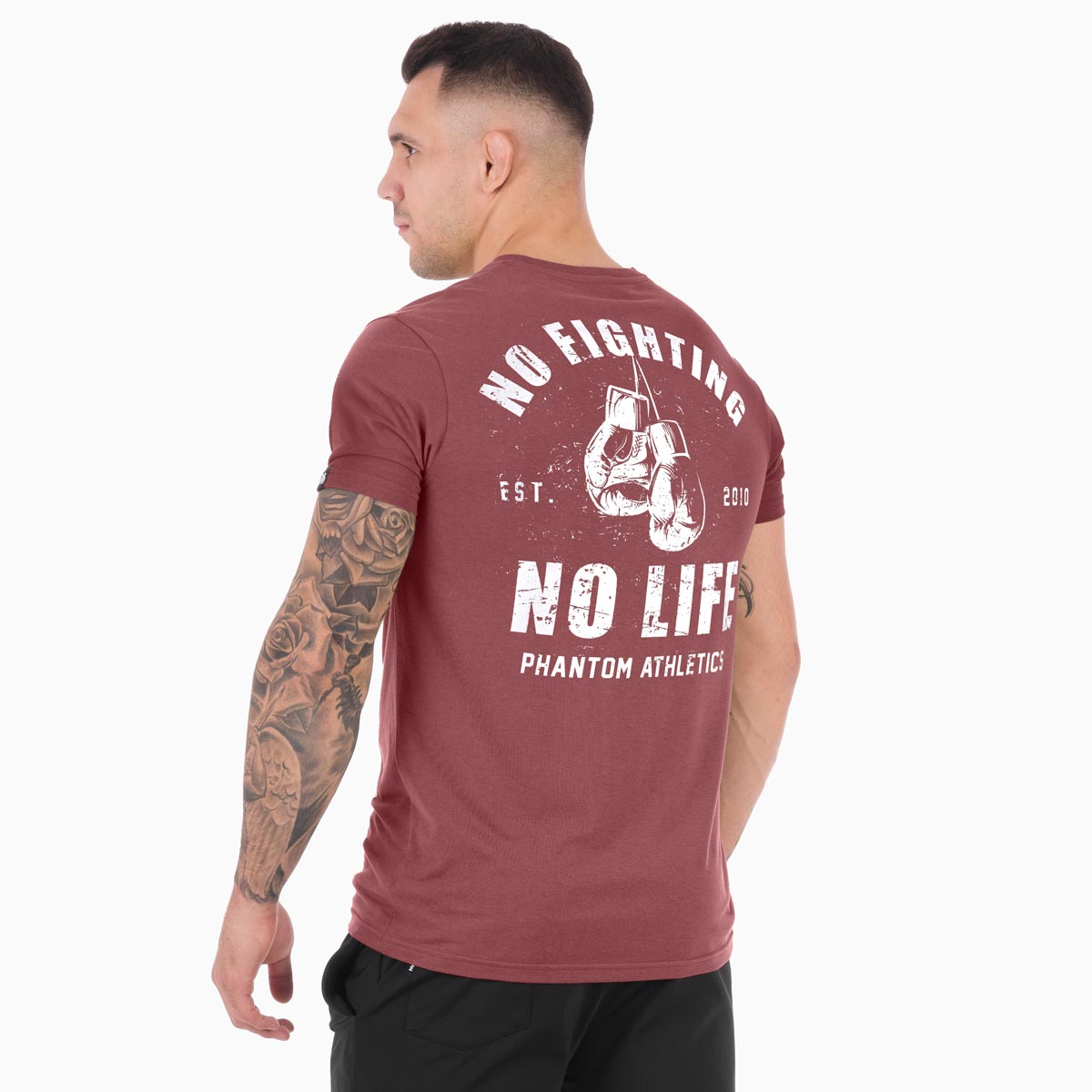T-Shirt No Fighting / No Life - Rot