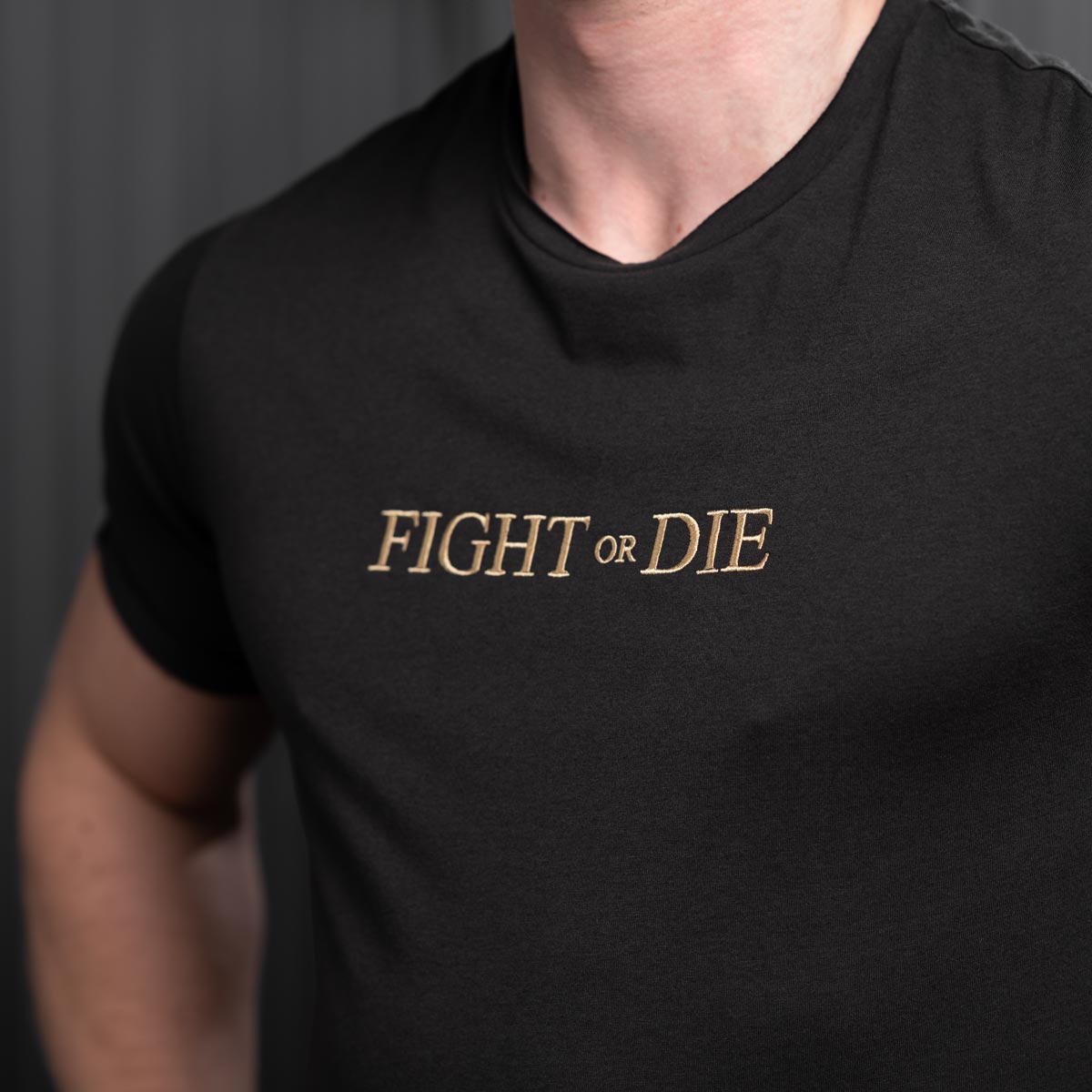 T-Shirt Fight Or Die - Schwarz