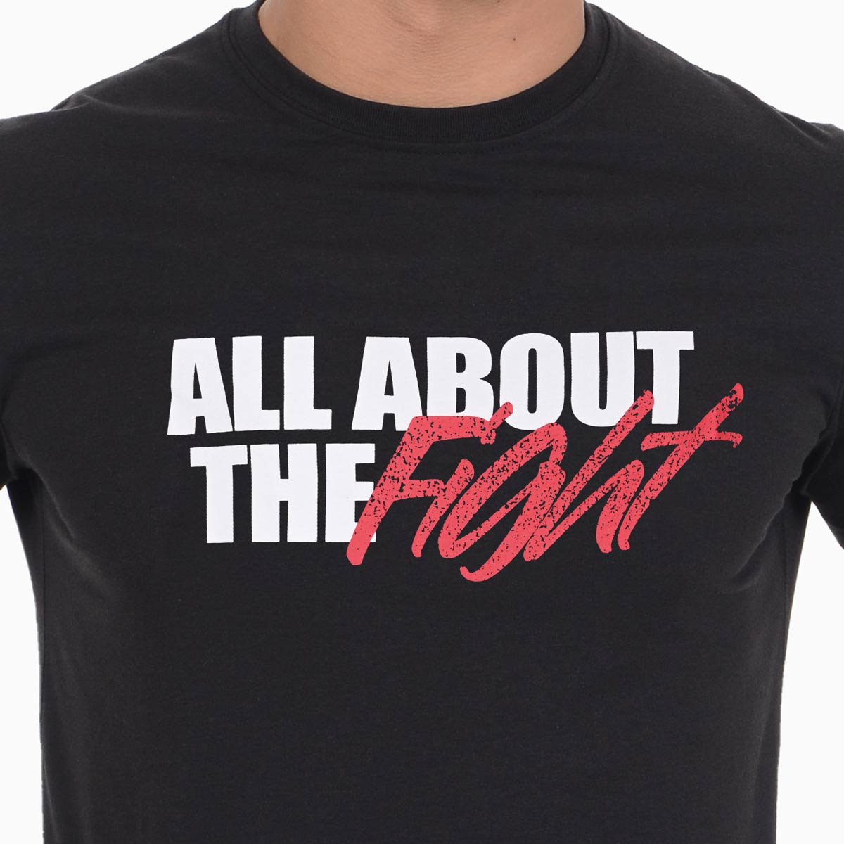 T-Shirt All About The Fight - Schwarz