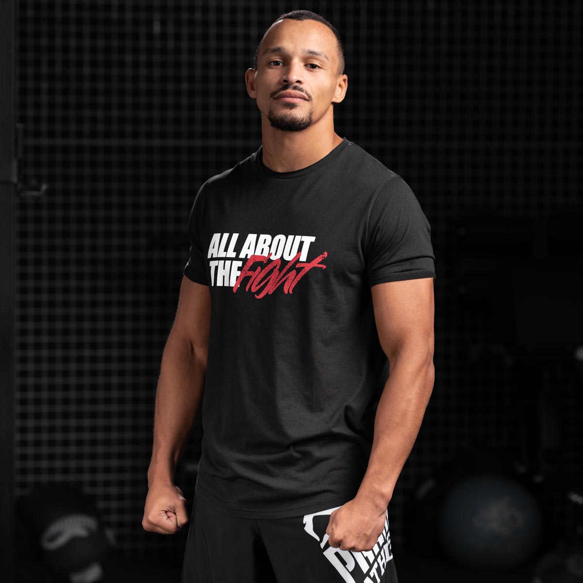 T-Shirt All About The Fight - Schwarz