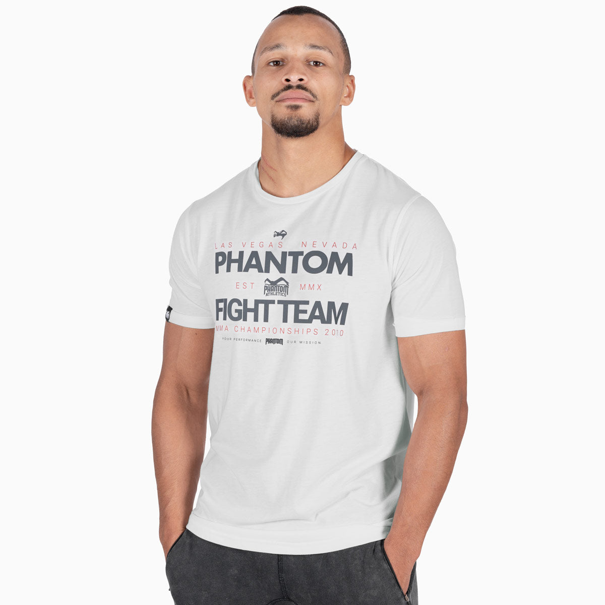 T-Shirt Fight Team - Hellgrau