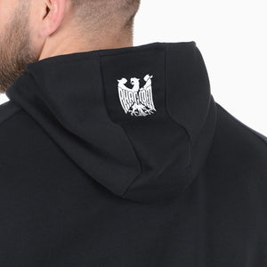 Stylischer Hoodie Phantom Athletics Germany Schwarz/Weiß mit athletischem Schnitt für maximale Bewegungsfreiheit im Gym.