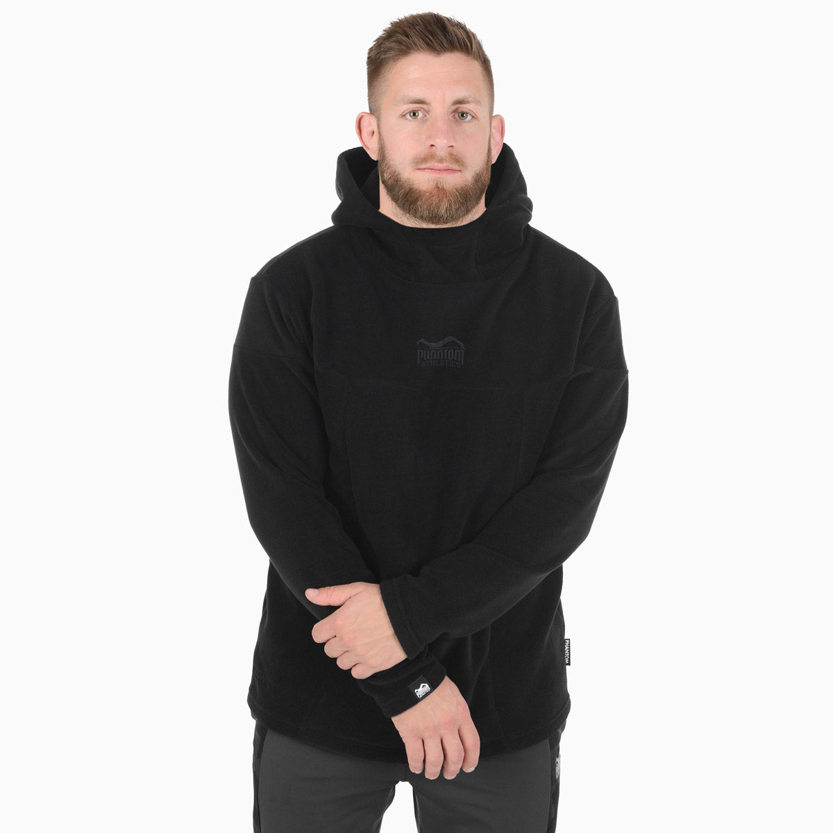 Fleece hoodie sonic - black