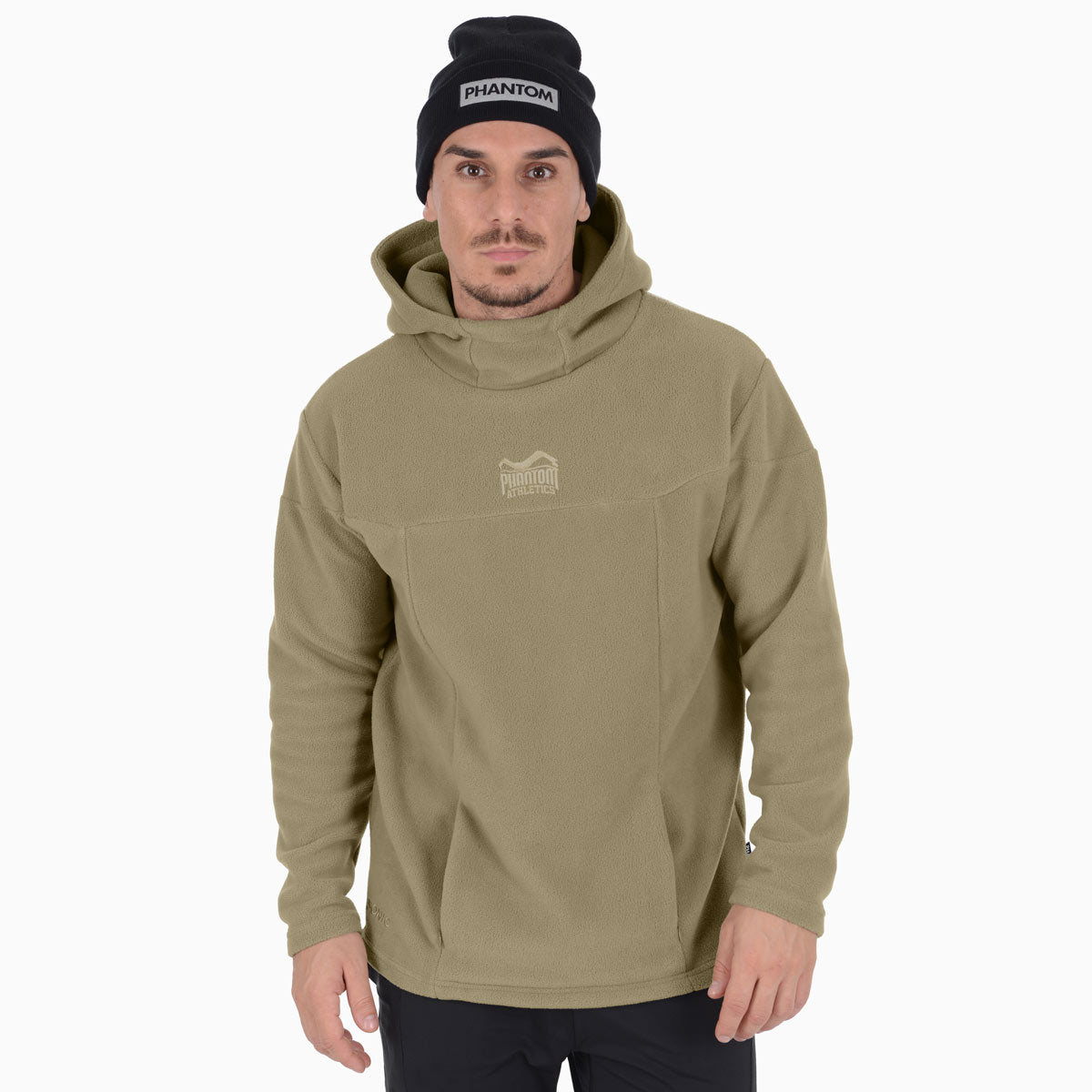 Fleece hoodie sonic - sand