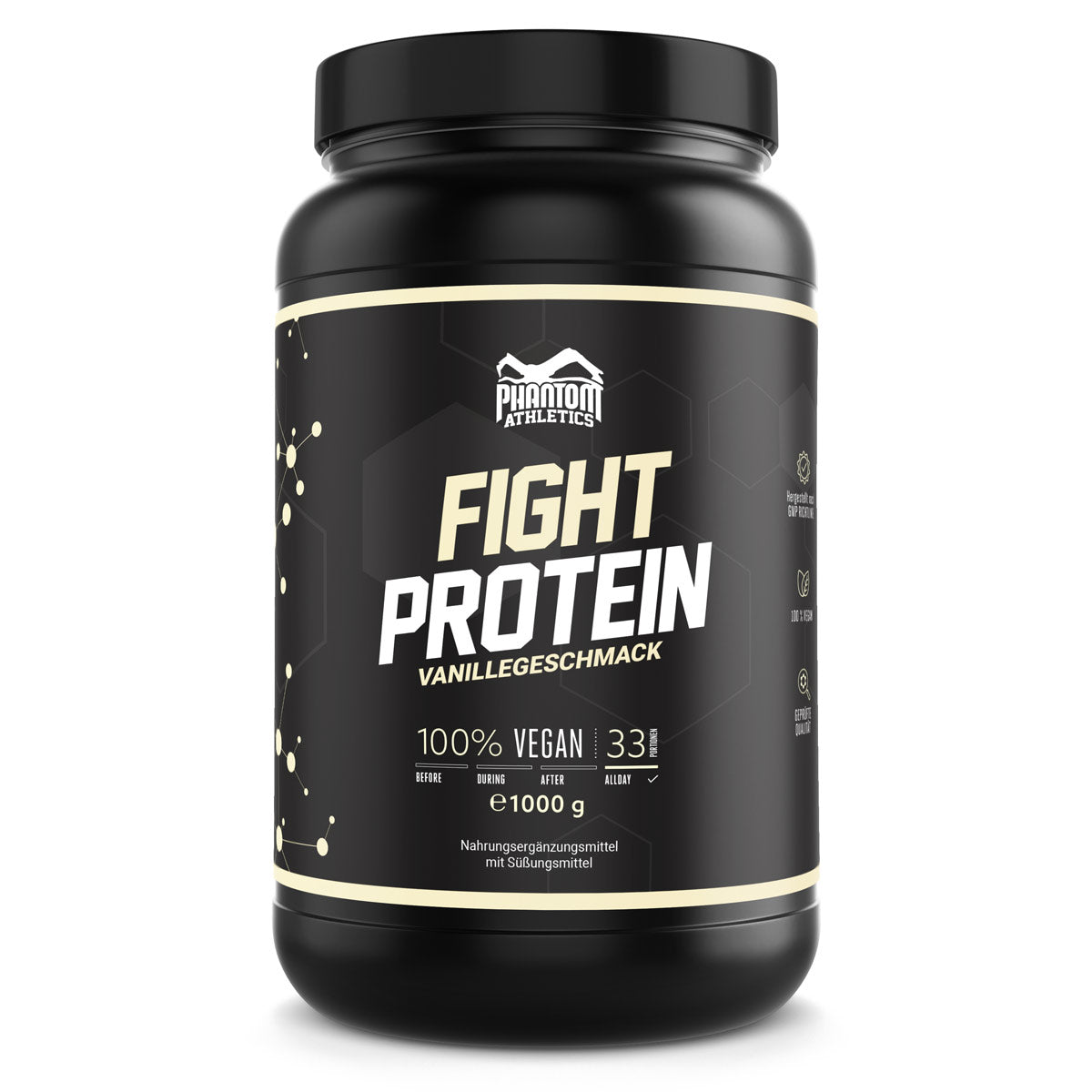 Phantom FIGHT Protein für Kampfsportler mit Vanille Geschmack.