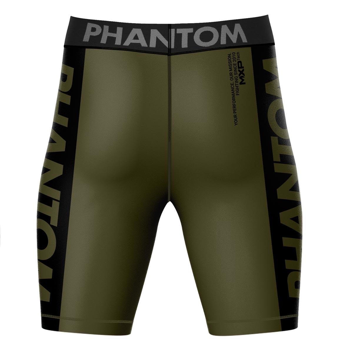 Phantom Compression Fightshorts in Army/Grün. Ultimativer Komfort und Bewegungsfreiheit. Ideal für deinen Kampfsport. 