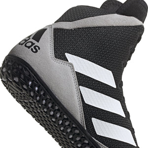 Adidas Ringerschuhe Mat Wizard. Die Ringerschuhe für Anfänger und Profis. Egal ob Wettkampf oder Training, die Adidas Mat Wizard Ringerschuhe in der Farbe Schwarz Grau verschaffen dir ultimative Grip auf der Matte. 