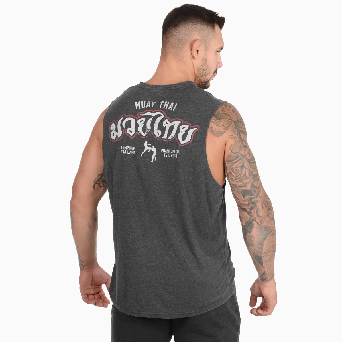 Sleeveless Shirt Muay Thai - Stone Washed