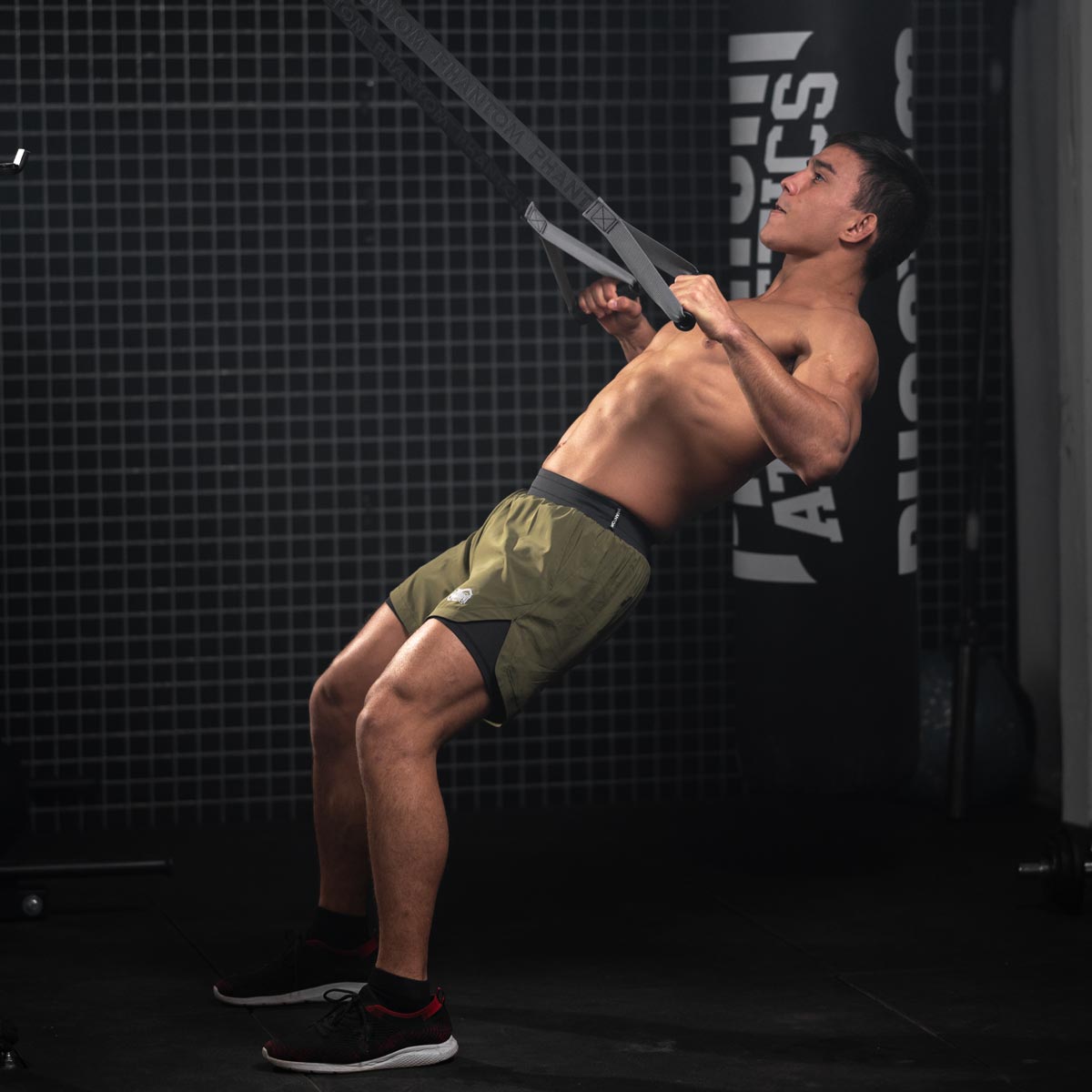 Trainingsshorts Laser 2in1 - Army