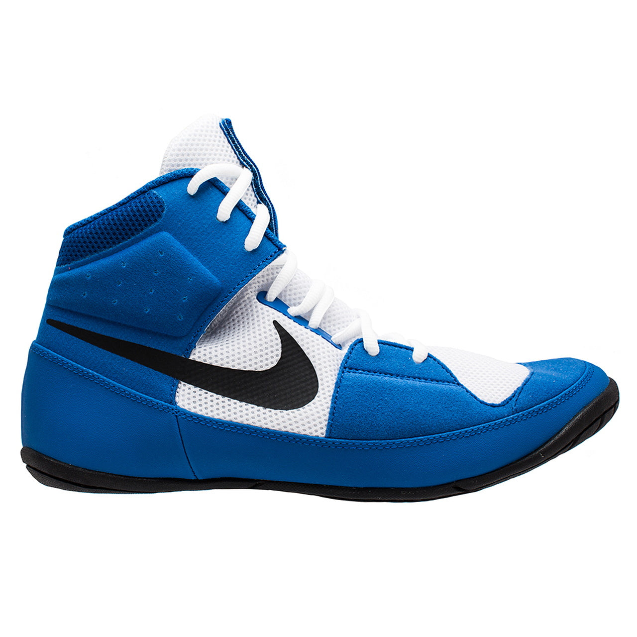 Nike Ringerschuhe Fury. Der ideale Ringerschuh für Anfänger und fortgeschrittene Ringer. Super Qualität und Traktion auf der Matte. Egal ob im Wettkampf oder Training. Mit Ringerschuhen von Nike seid ihr vorne dabei. Hier in der Farbe Blau/Weiss.