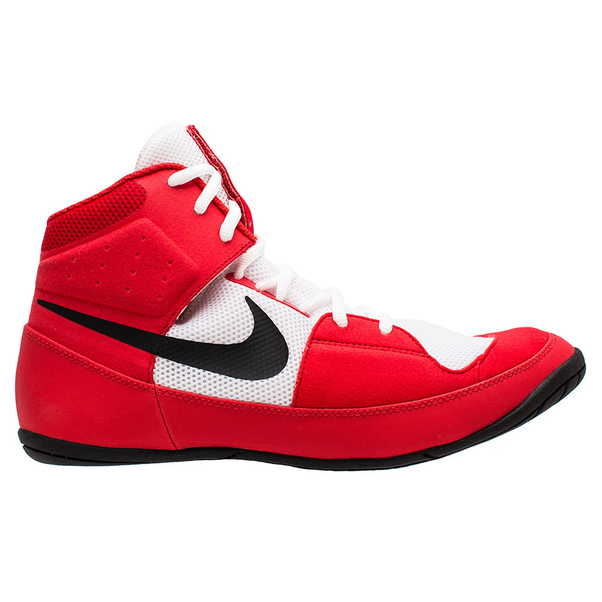 Nike Ringerschuhe Fury. Der ideale Ringerschuh für Anfänger und fortgeschrittene Ringer. Super Qualität und Traktion auf der Matte. Egal ob im Wettkampf oder Training. Mit Ringerschuhen von Nike seid ihr vorne dabei. Hier in der Farbe Rot/Weiss