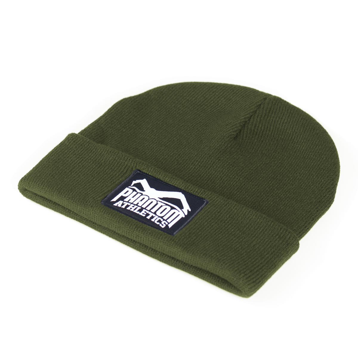 Phantom Athletics Beanie Team Army – stylische Mütze im Camouflage-Look mit Phantom-Logo auf breitem Umschlag.