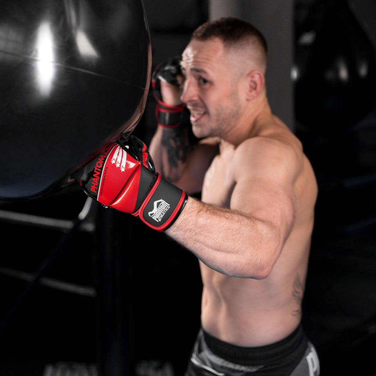 gmc handschuhe MMA Sparrings Handschuhe RAIDER - Rot | Wettkampf & Training