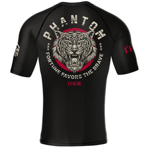 Das Phantom Kampfsport Rashguard TIGER UNIT. Ideal für MMA, BJJ, Nogi, Kickboxen. Großer Tiger Print im japanischen Stil.