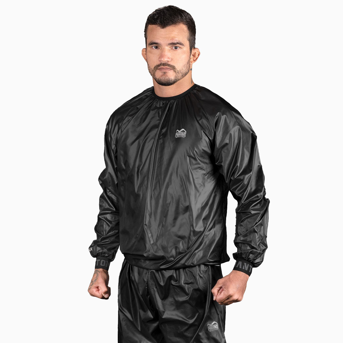 BOXRAW Dames Hagler Professioneel Sauna Pak 2.0 Top & Bottoms Non Rip Zweetpak Boksen MMA Training Gym, Zwart, XS BOXRAW Dames Hagler Professioneel Sauna Pak 2.0 Top & Bottoms Non Rip Zweetpak Boksen MMA Training Gym, Zwart, XS