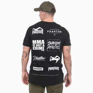 Schwarzes Phantom Athletics T-Shirt mit „Legend“-Print – perfekt für Kampfsportarten wie MMA, Boxen und Kickboxen. Atmungsaktives Material sorgt für angenehmen Tragekomfort im Training.