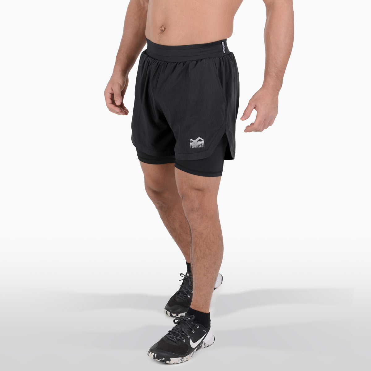 Training Shorts LASER 2in1 Black