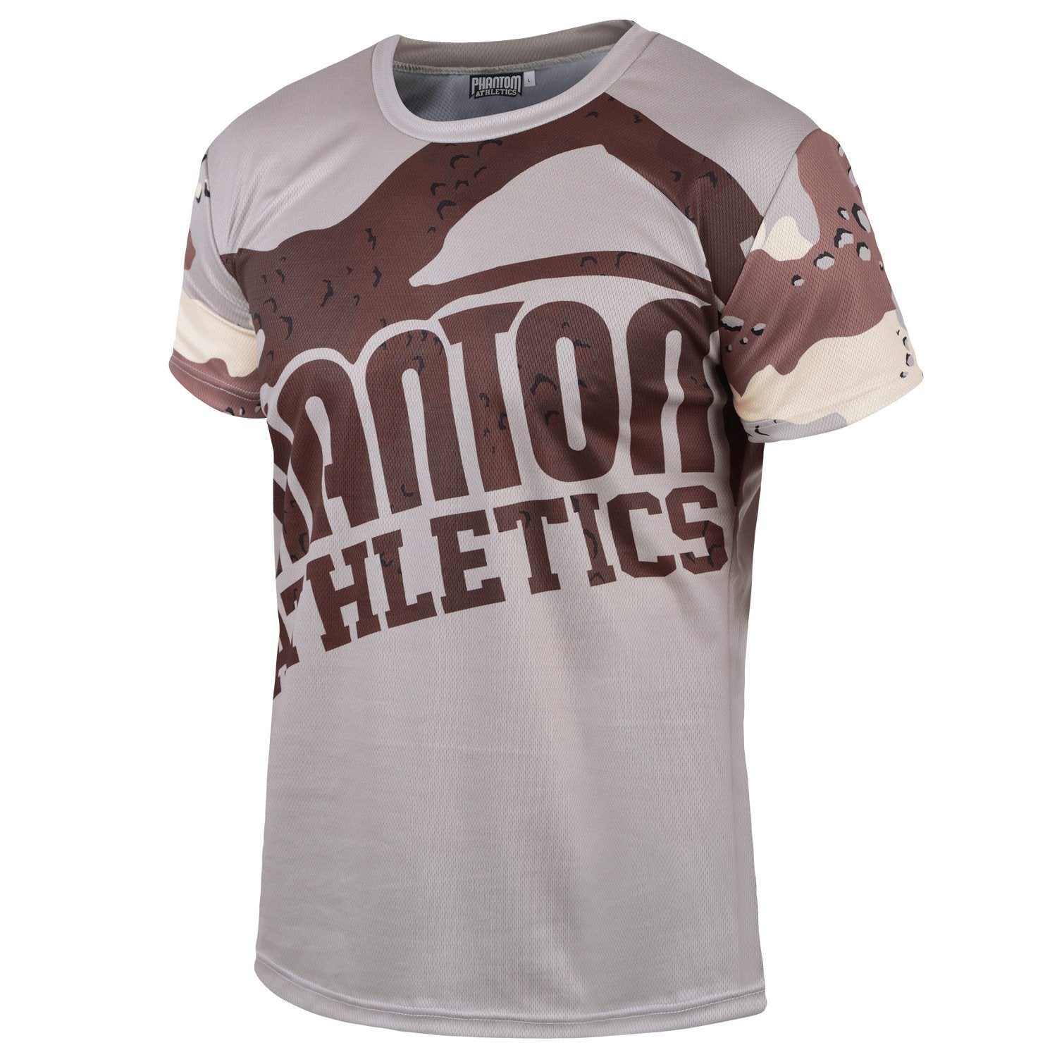 Das Trainingsshirt EVO Desert Camo von Phantom Athletics bietet optimalen Komfort und Atmungsaktivität für intensive Trainingseinheiten in MMA, CrossFit und BJJ. Das schnelltrocknende Material hält den Körper kühl und trocken, auch bei langen Workouts. Das moderne Desert-Camo-Design verleiht dem Shirt einen markanten, sportlichen Look.