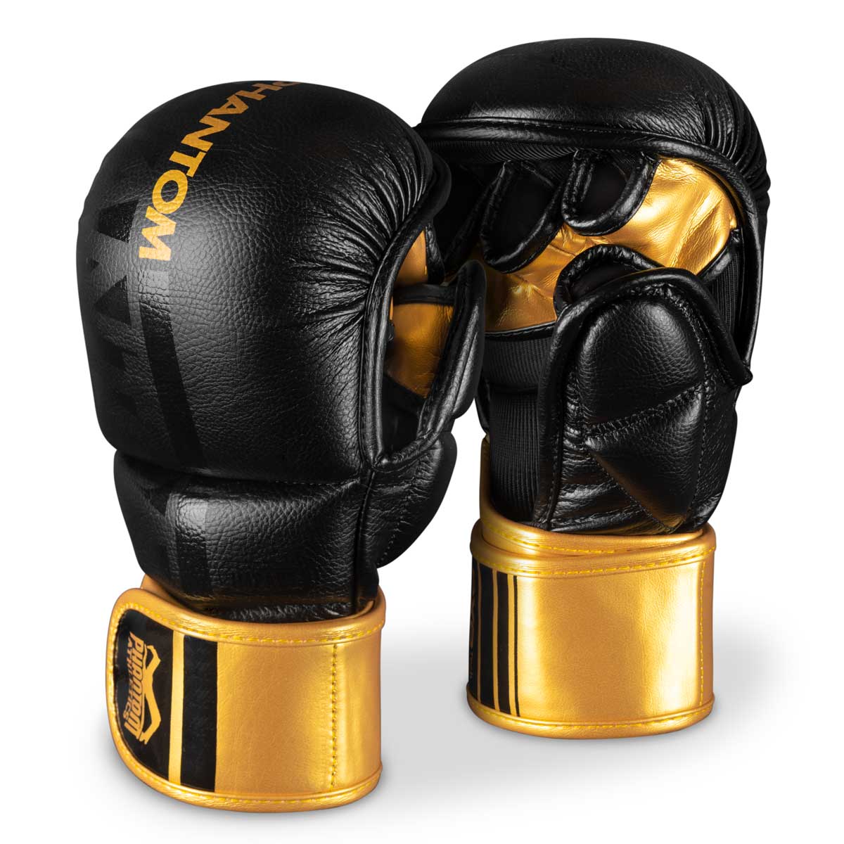 MMA Sparringshandschuhe Apex in edlem Gold von Phantom Athletics – perfekte Polsterung für intensive Kampfsporteinheiten. Hochwertiges Kunstleder sorgt für maximale Langlebigkeit im MMA-Training.