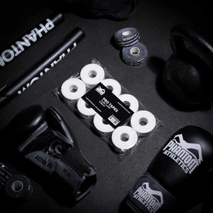 Hochwertiges Pro Tape 8-Pack von Phantom Athletics, speziell für Kampfsportler entwickelt. Strapazierfähiges Material sorgt für sicheren Halt und Schutz bei Sparring und Wettkämpfen.