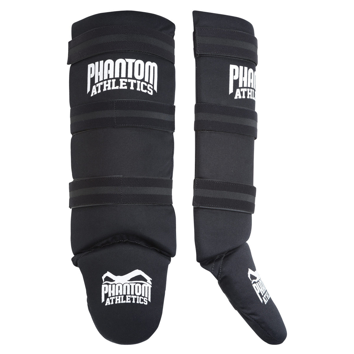 Espinilleras Phantom de artes marciales Impact Basic con acolchado de espuma gruesa