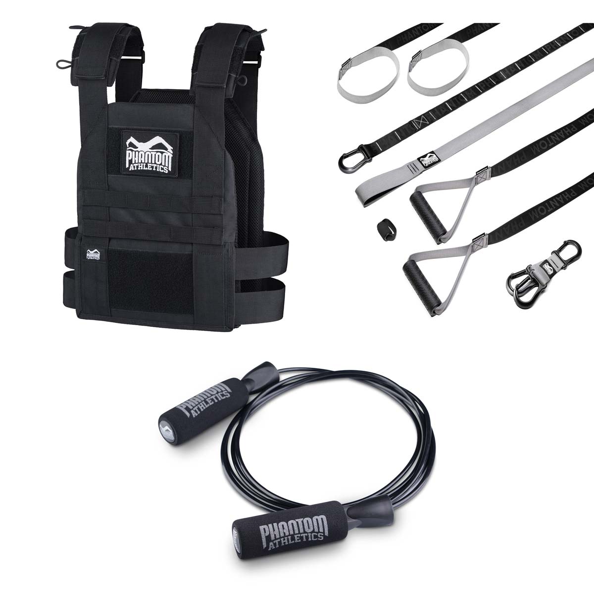 Das Bodyweight Set von Phantom Athletics, ideal für MMA, Muay Thai und Kampfsporttraining. Perfekt für funktionelle Übungen, die Kraft, Ausdauer und Beweglichkeit fördern.