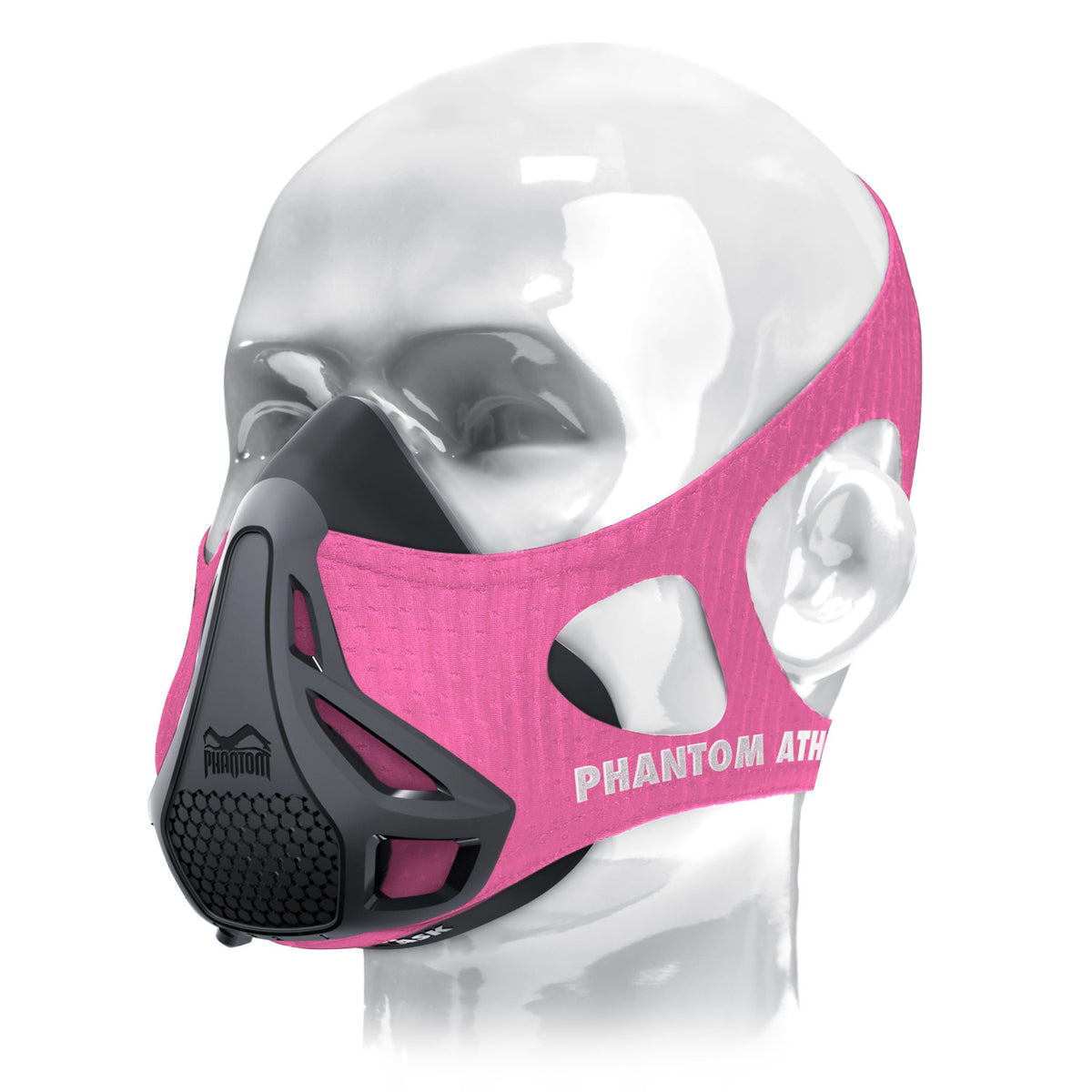 Die Phantom Trainingsmaske. Das Original. Patentiert und ausgezeichnet um deine Fitness auf das nächste Level zu heben. Jetzt in Pink.